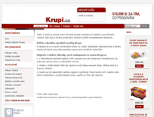 Tablet Screenshot of krupi.cz